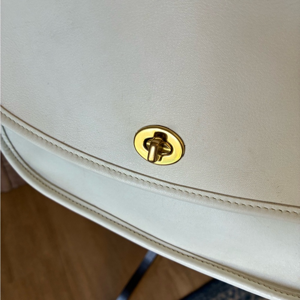 Vintage Coach City Bag 9790 Ivory Bone - Picture 16 of 16